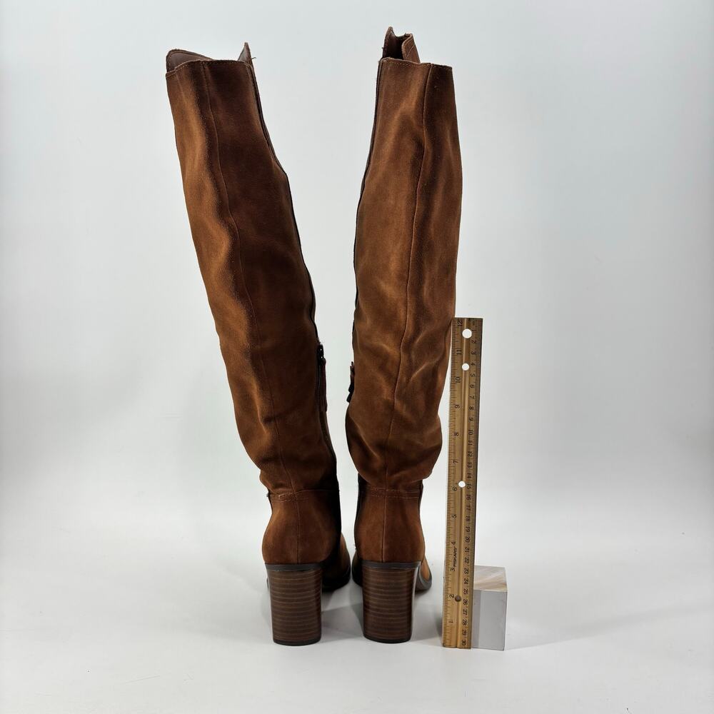 Naturalizer Kyrie Size 8 Knee High Brown Boots Leather Upper Womens - Picture 6 of 14